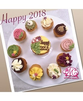 Happy 2018 1大10小 Cupcake禮盒